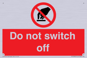 Do not switch off 